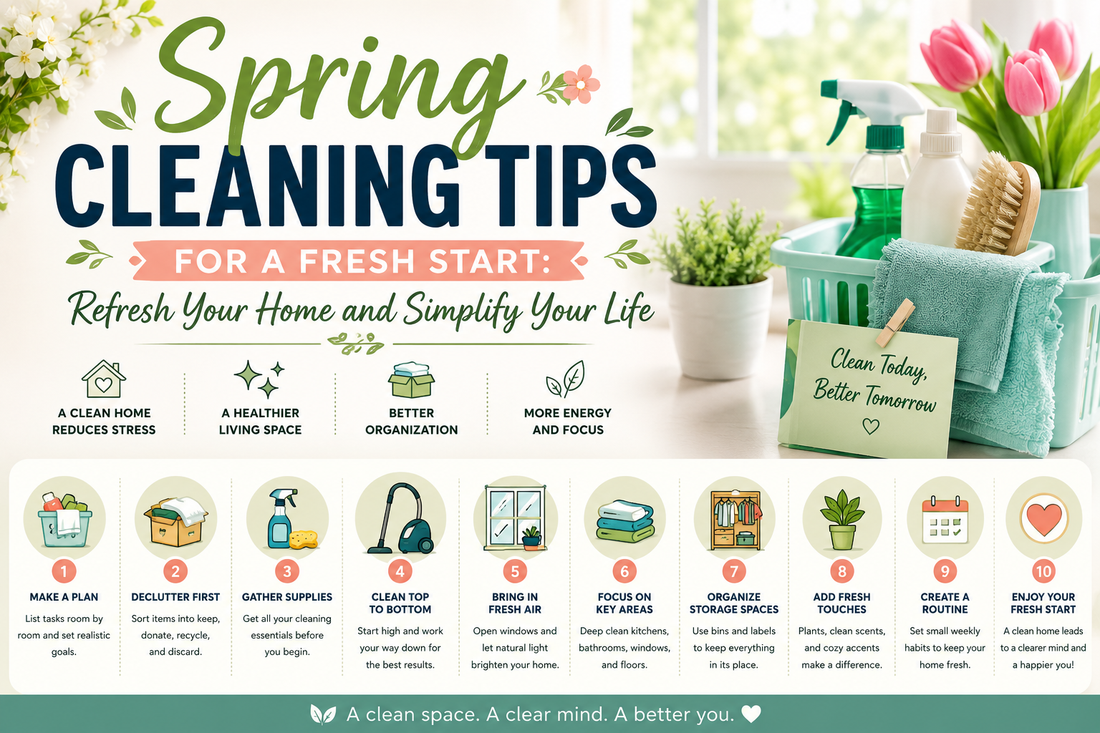 Spring Cleaning Tips for a Fresh Start: Refresh Your Home and Simplify Your Life