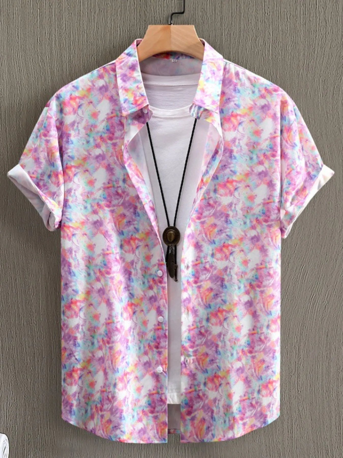 Men's Printed Short Sleeve Casual Shirt product image