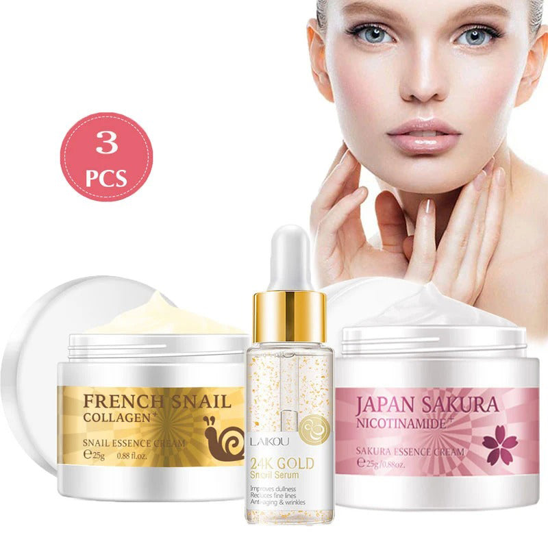 Snail Face Cream and Hydrating Skin Care Set