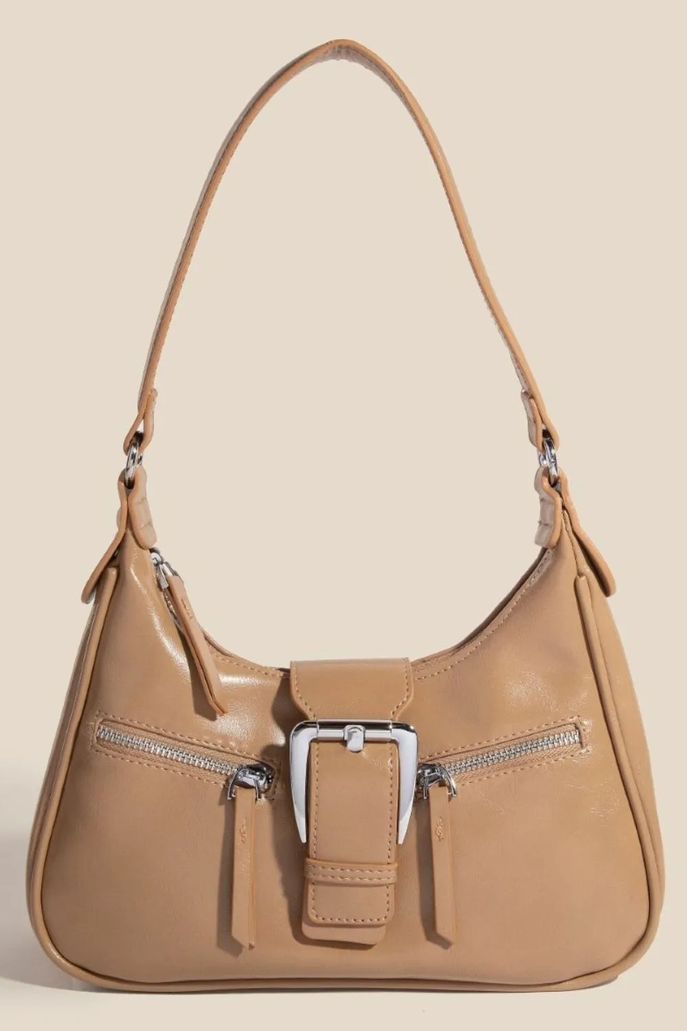 Fame Large Buckle Triple Zipper Hand Bag product image