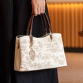 Embroidered Floral Leather Handbag product image