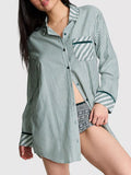 Striped Long Sleeve Button-Up Shirt product image