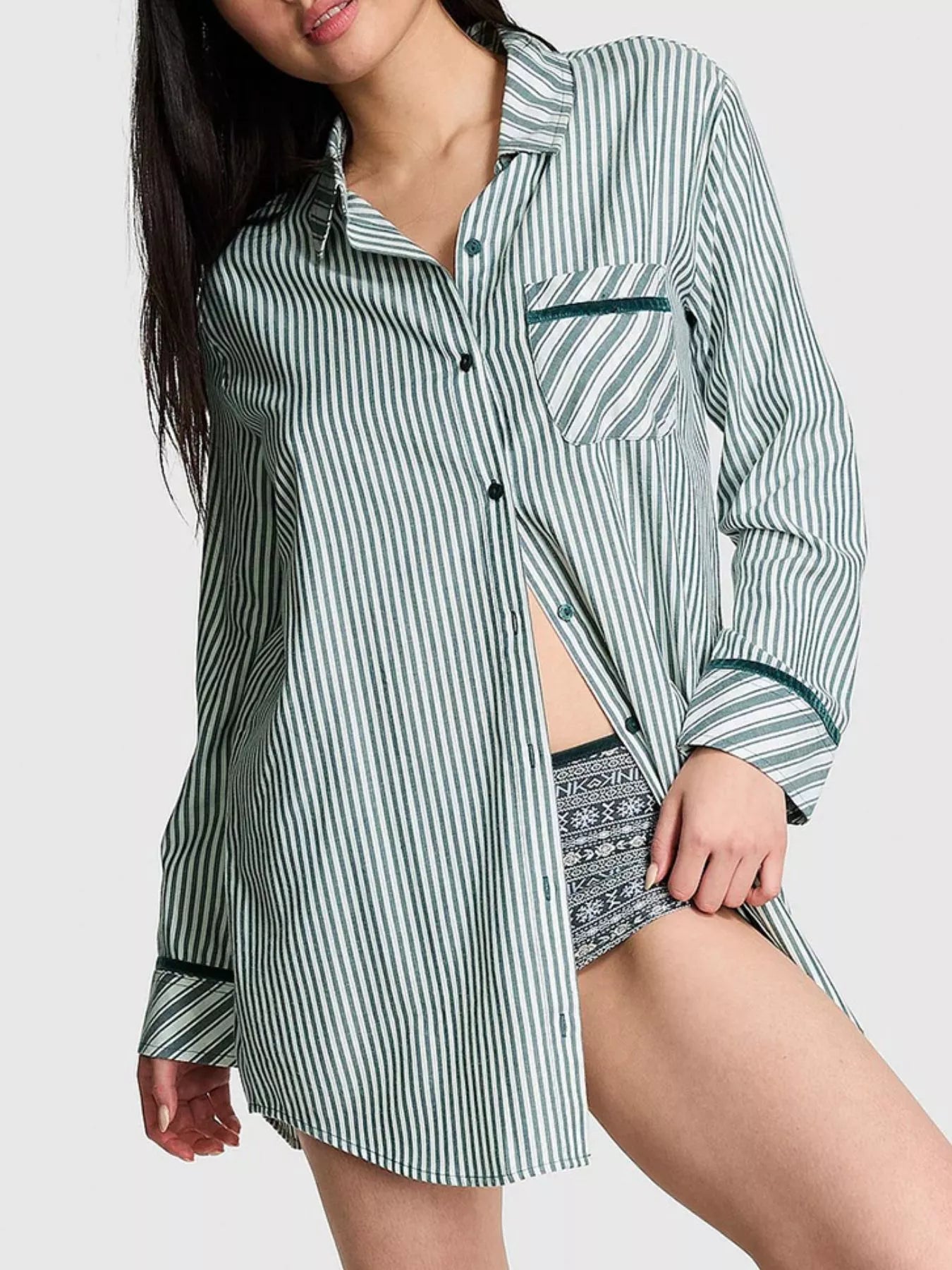 Striped Long Sleeve Button-Up Shirt product image