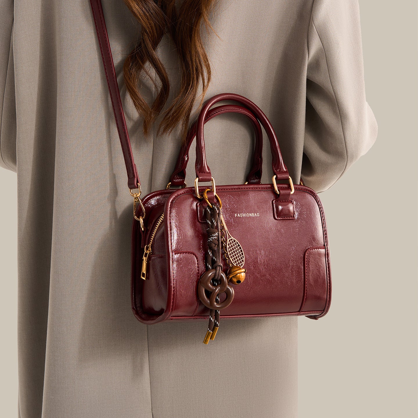 Vintage Style Barrel Crossbody Bag product image