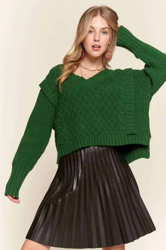 ADORA Ruffle Detail Adorable Sweater product image