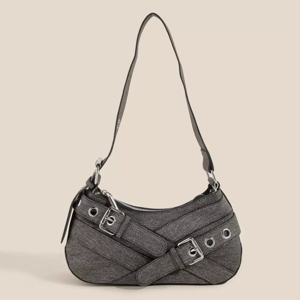 Fame Denim Belt Accent Shoulder Bag product image