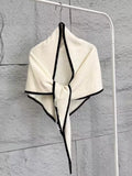 100% Wool Contrast Trim Scarf product image