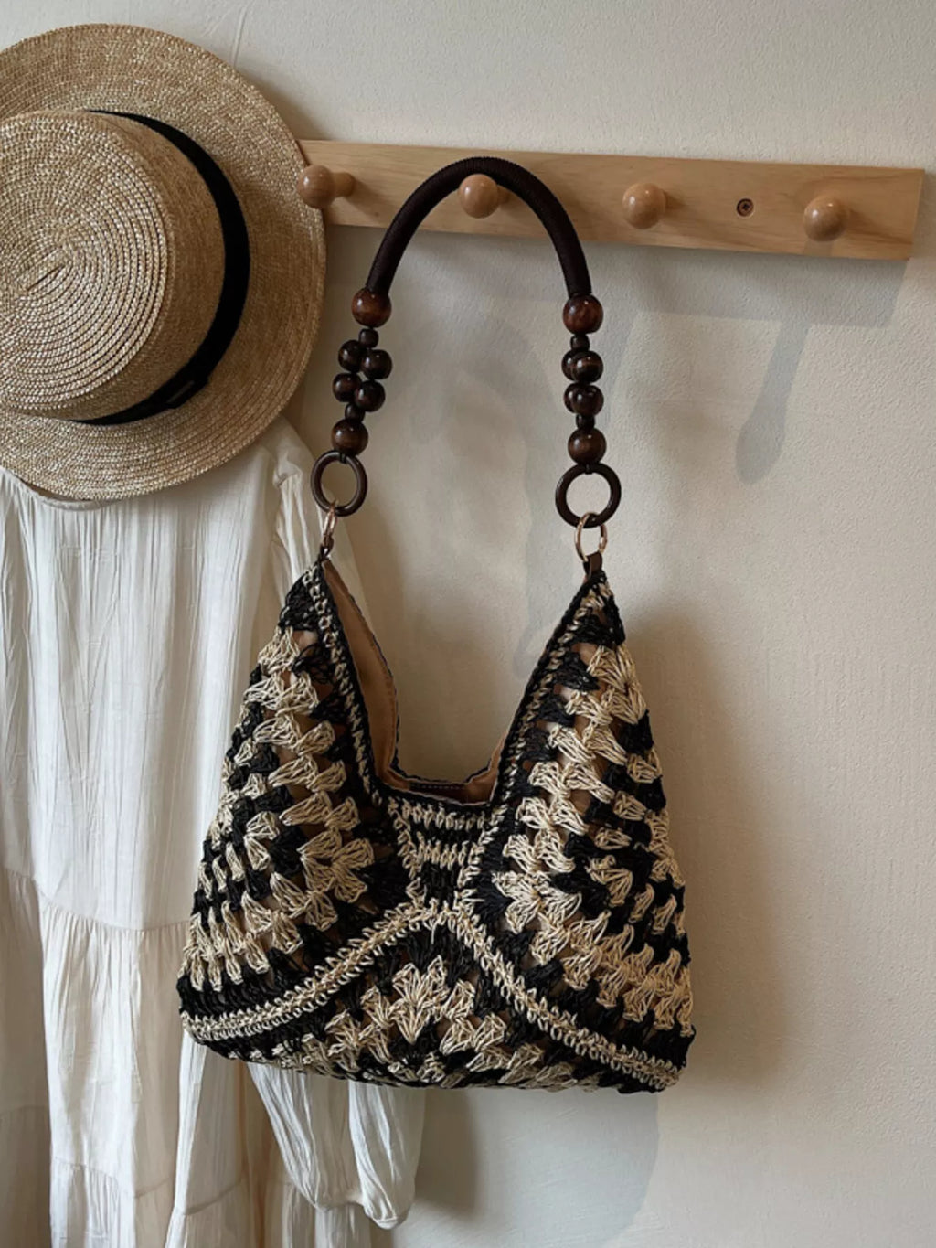 Crochet Hobo Handbag product image