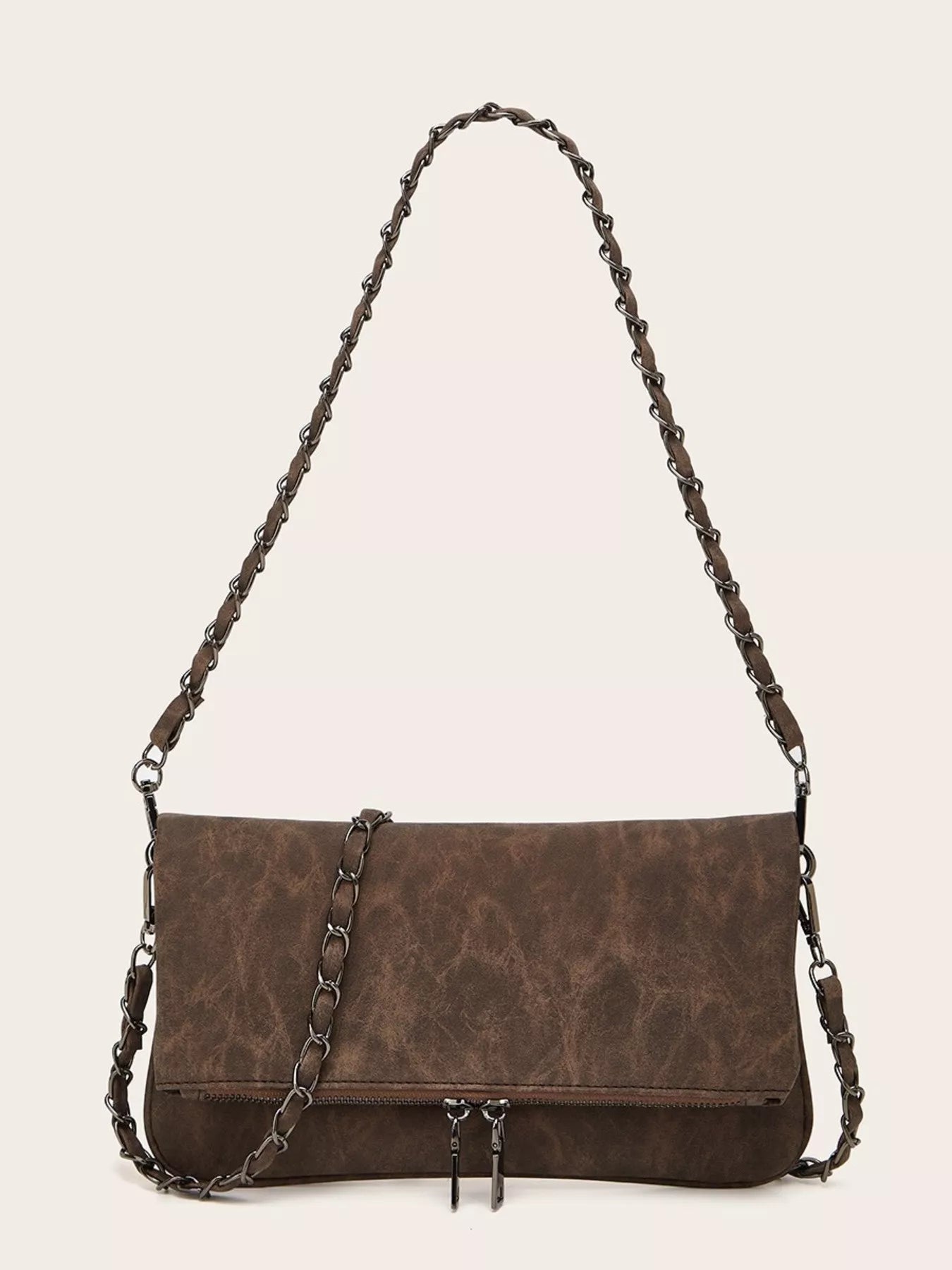 PU Leather Chain Strap Shoulder Bag product image