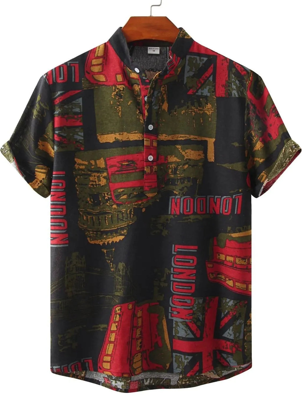 Men's Printed Short Sleeve Casual Shirt product image