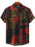 Men's Printed Short Sleeve Casual Shirt product image