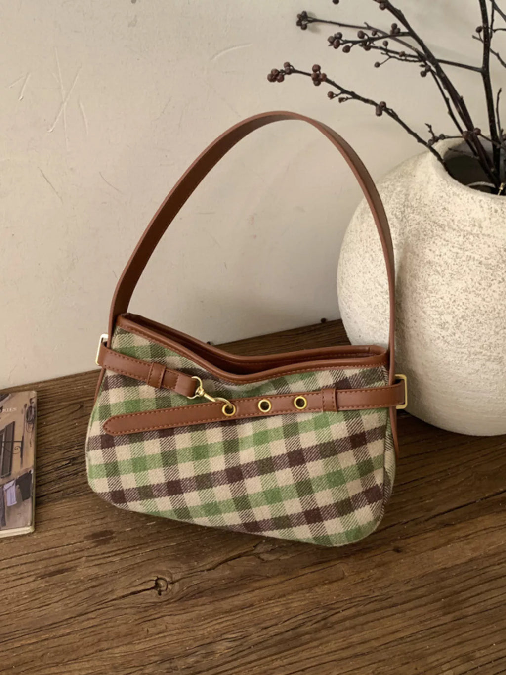 Plaid Pattern Shoulder Bag product image