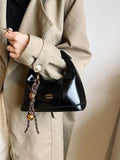 Leather Crossbody Bag with Charm product image