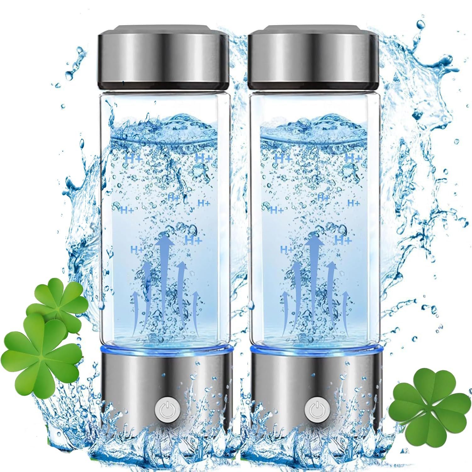 Rich hydrogen water cup, hydrogen water bottle SPE technology, electrolytic hydrogen production, water element cup, portable health hydrogen water cup product image by VitalHarbour