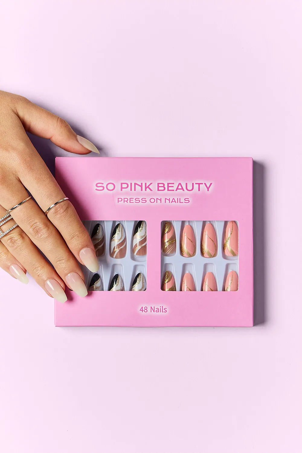 SO PINK BEAUTY Press On Nails 2 Packs product image