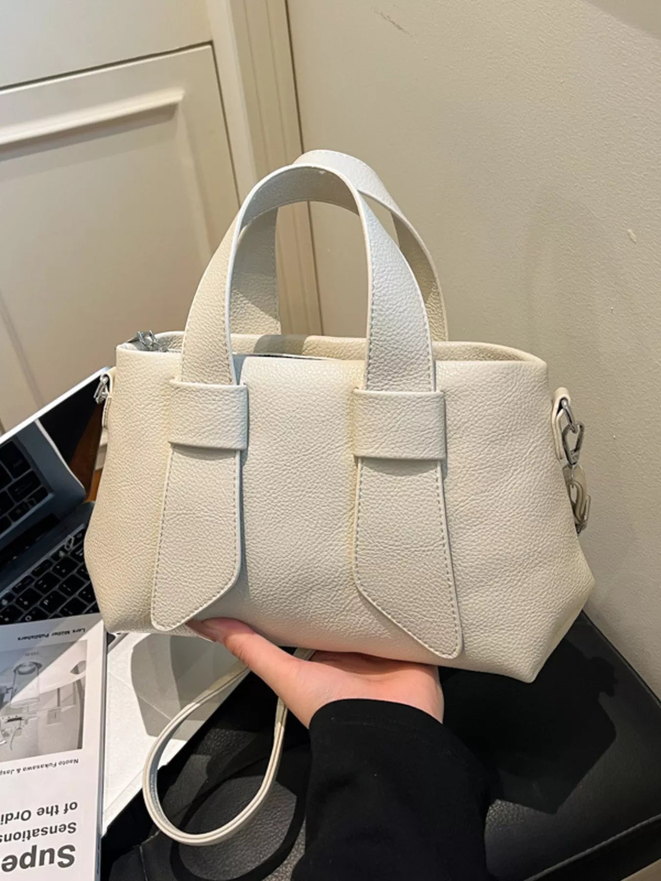 Textured Faux Leather Crossbody Bag product image