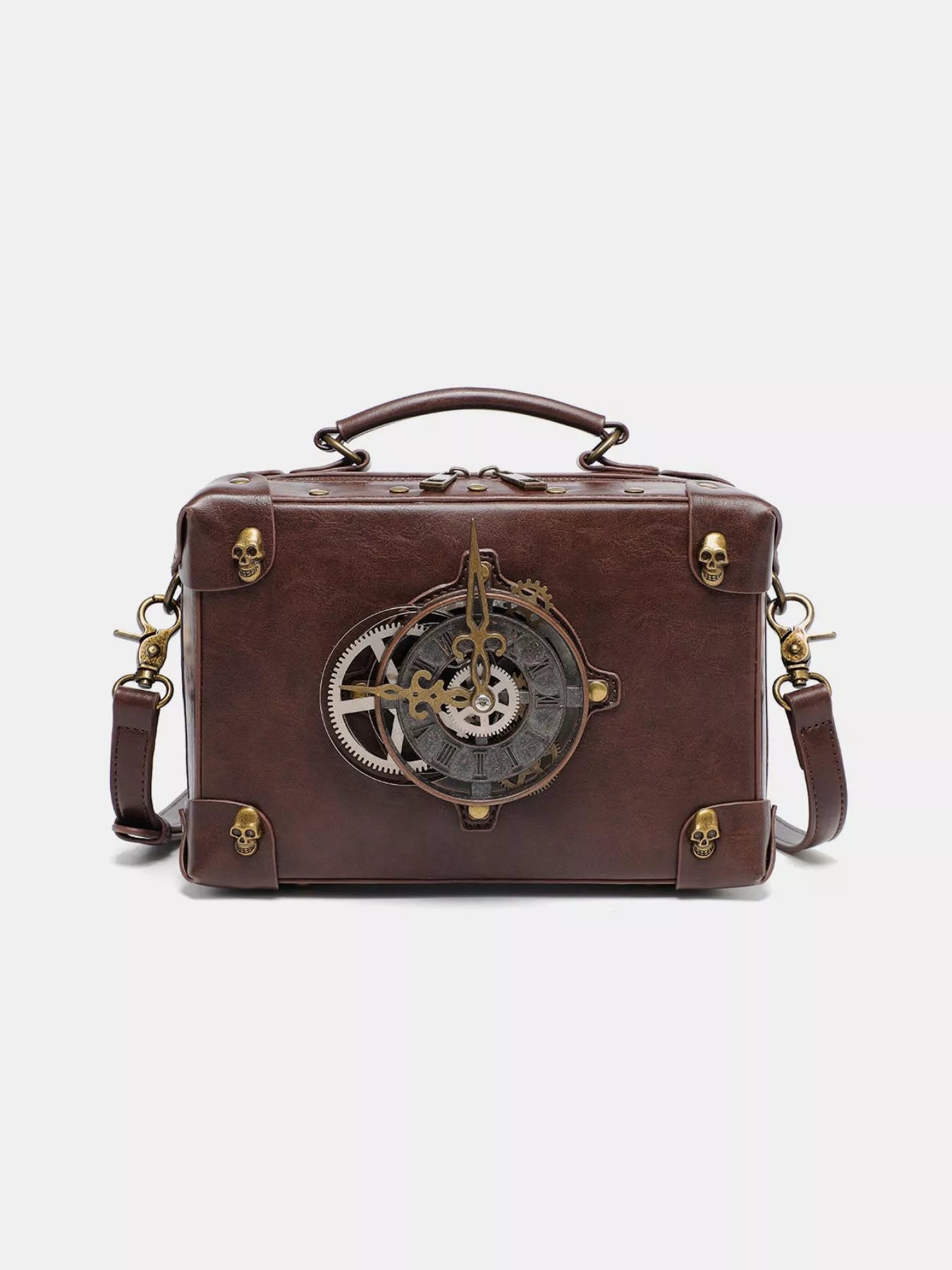 Steampunk Clockwork Design Crossbody Bag product image