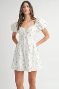 MABLE Floral Print Puff Sleeve Mini Dress product image