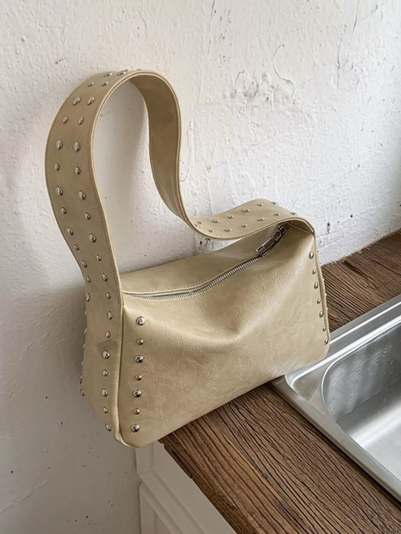 Studded Accent Shoulder Bag product image