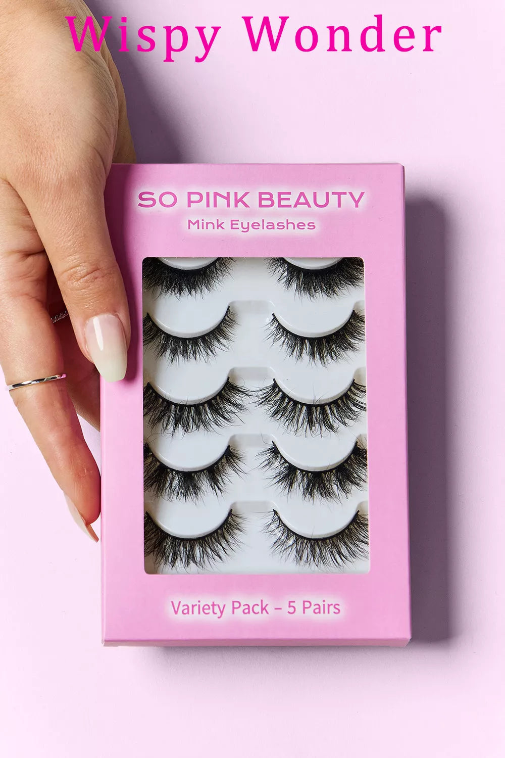 SO PINK BEAUTY Mink Eyelashes Variety Pack 5 Pairs product image