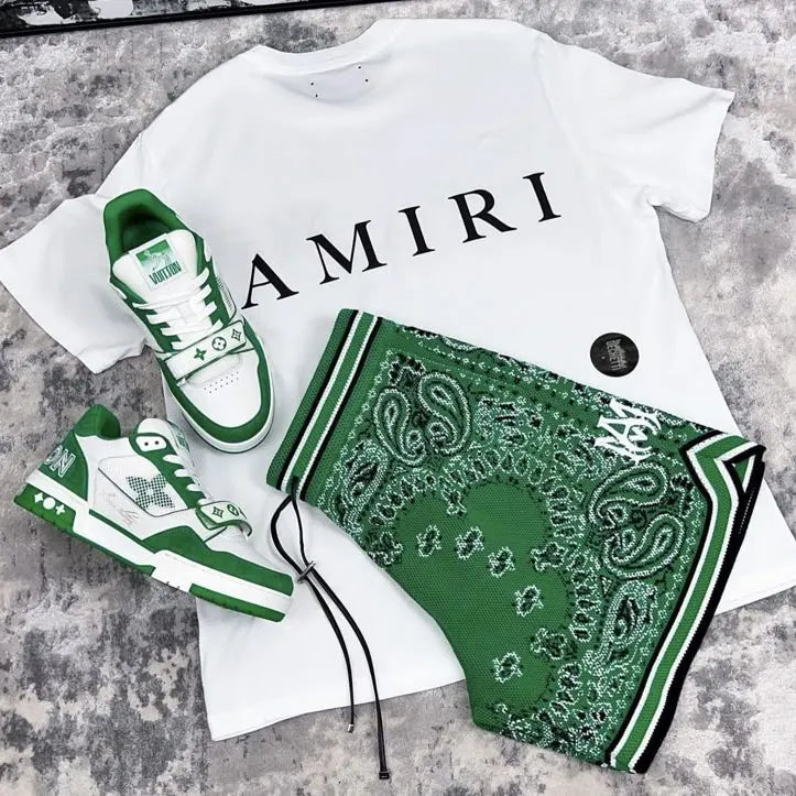 Amiri Cashew Flower T-Shirt And Shorts Co-Ord product image